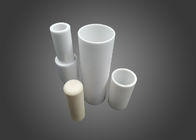 White Alumina Ceramic Parts , 99.7% Corundum Tube For High Temperature Tube Furnace